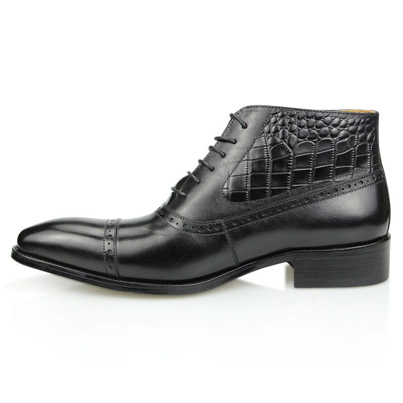 Botas Masculinas Opulentas Croctex Com Bico Fino - Preto