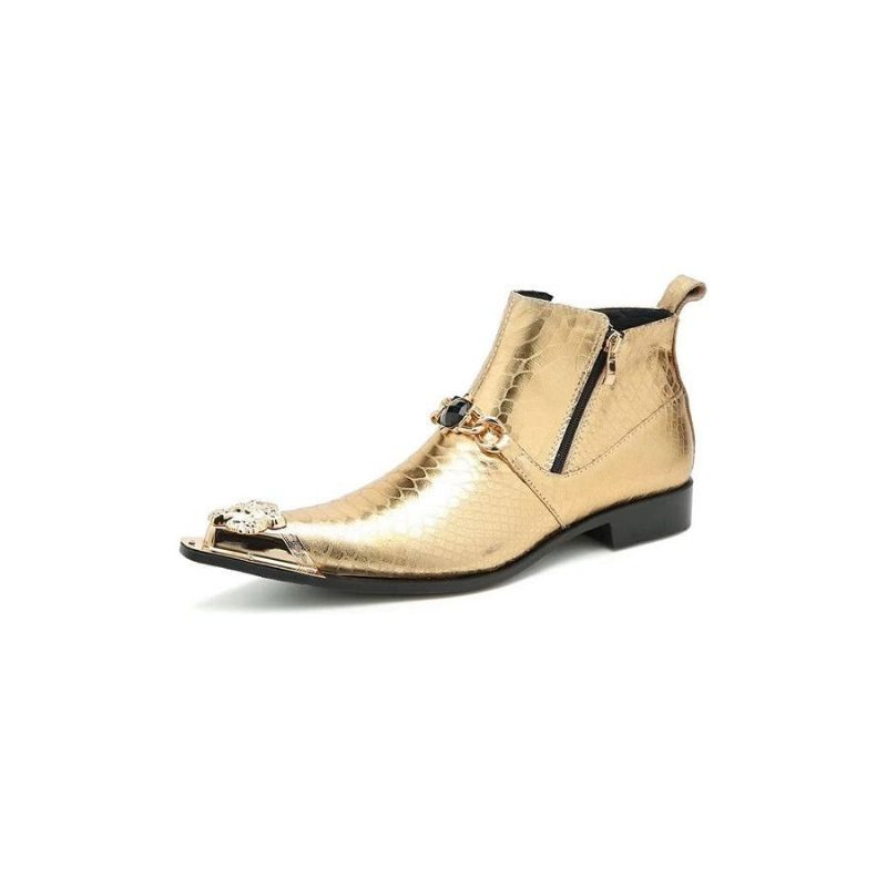 Botas Masculinas Para Festa Chique - Ouro