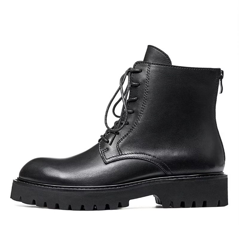 Botas Masculinas Pele Carneiro Chique Vintage Camurça