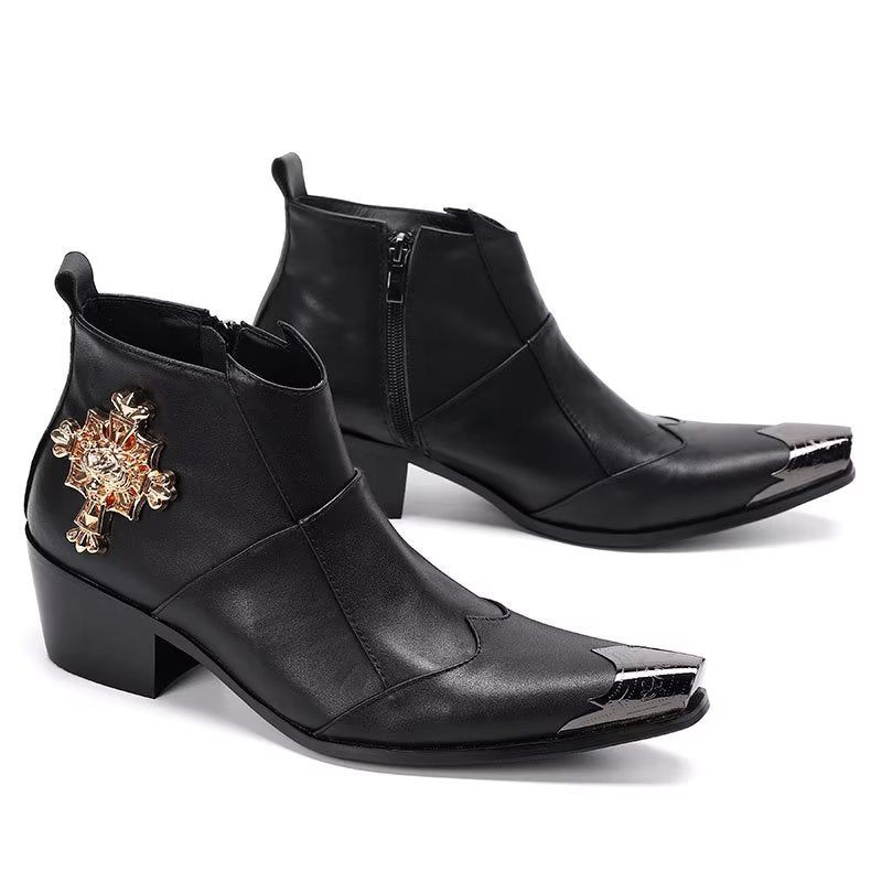 Botas Masculinas Sociais Elegantes - Preto