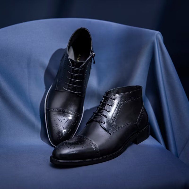 Botas Masculinas Sociais Elegantes - Preto