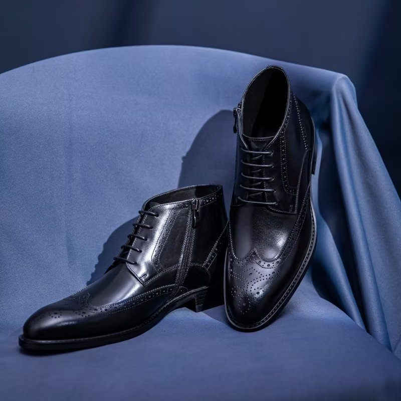 Botas Masculinas Sociais Elegantes - Preto