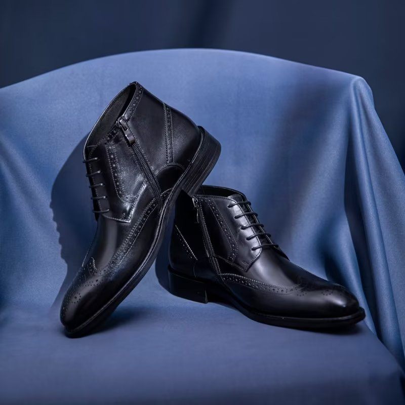 Botas Masculinas Sociais Elegantes - Preto