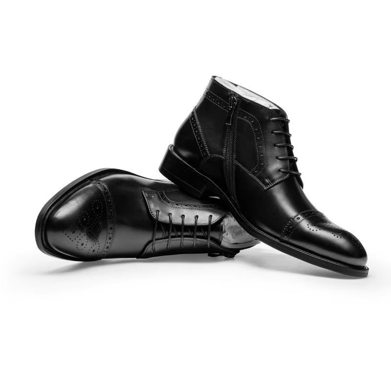 Botas Masculinas Sociais Elegantes - Preto