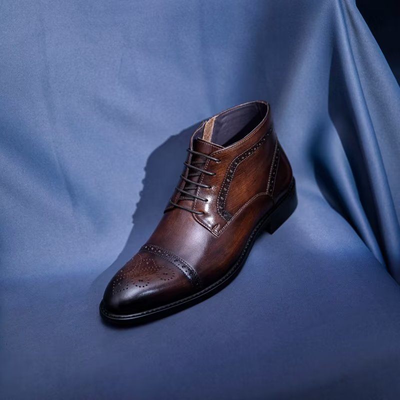 Botas Masculinas Sociais Elegantes - Café