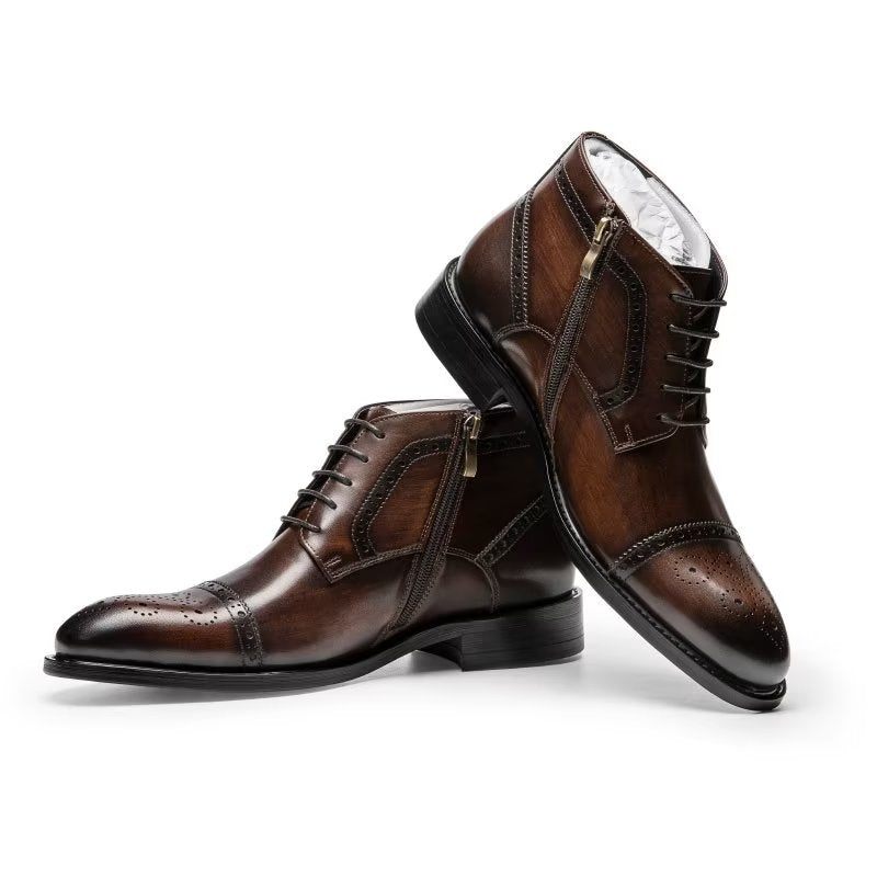 Botas Masculinas Sociais Elegantes - Café