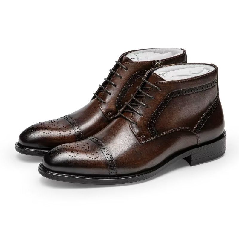 Botas Masculinas Sociais Elegantes - Café