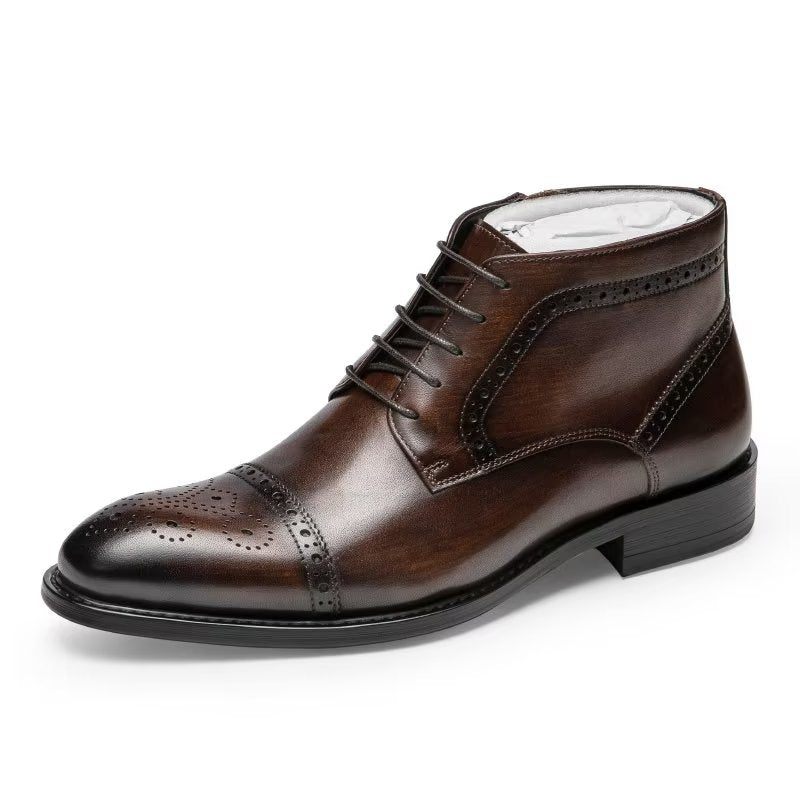 Botas Masculinas Sociais Elegantes - Café