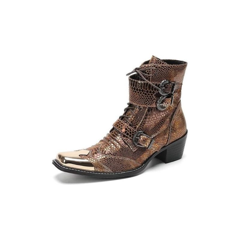 Botas Masculinas Sociais Elegantes - Ouro