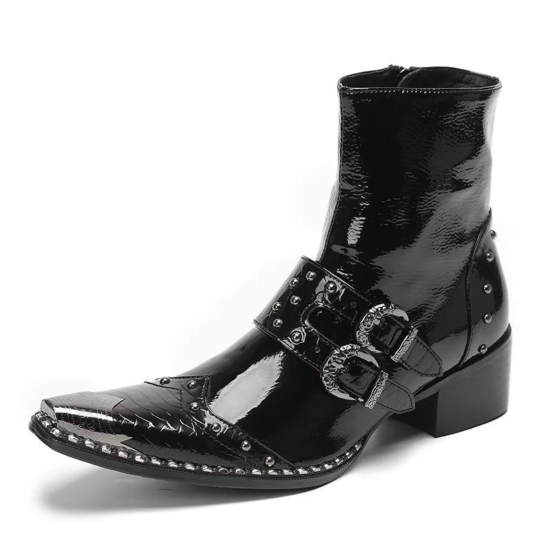 Botas Masculinas Sociais Elegantes - Preto