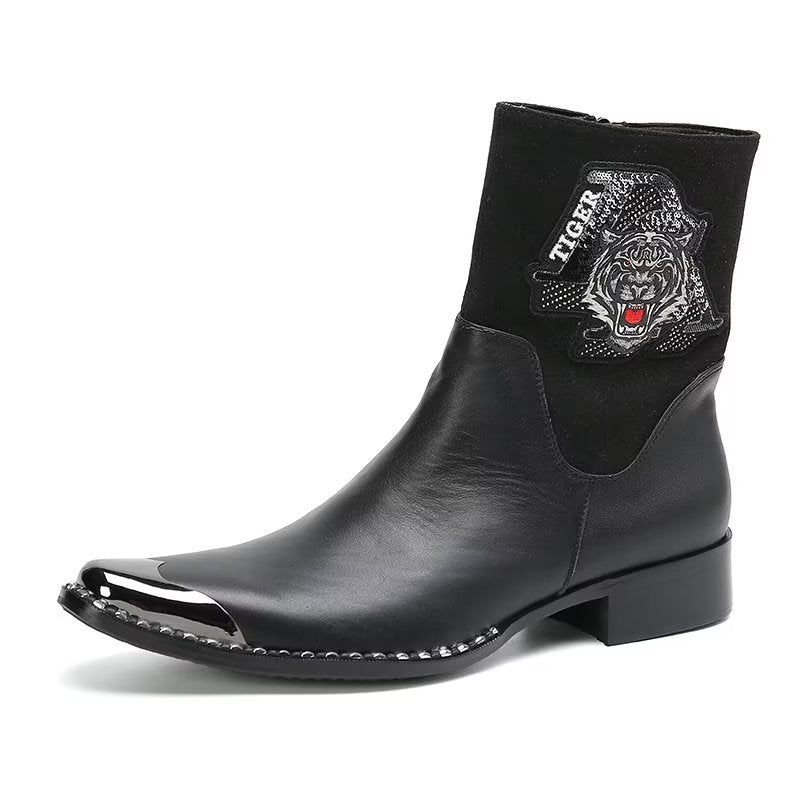 Botas Masculinas Sociais Elegantes - Preto