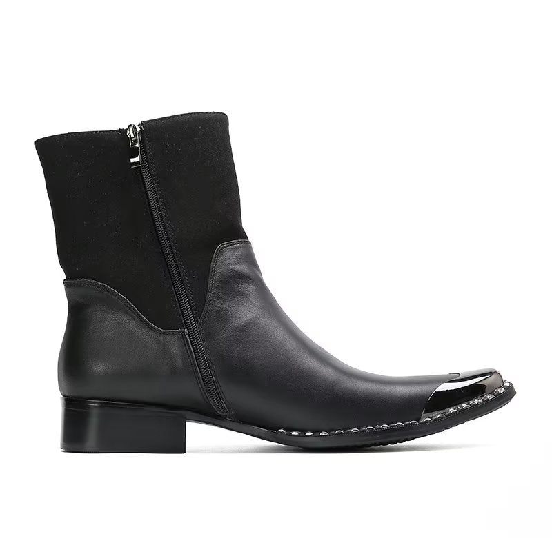 Botas Masculinas Sociais Elegantes - Preto