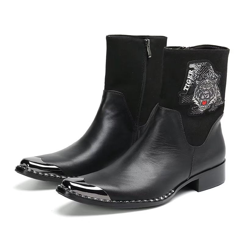 Botas Masculinas Sociais Elegantes - Preto