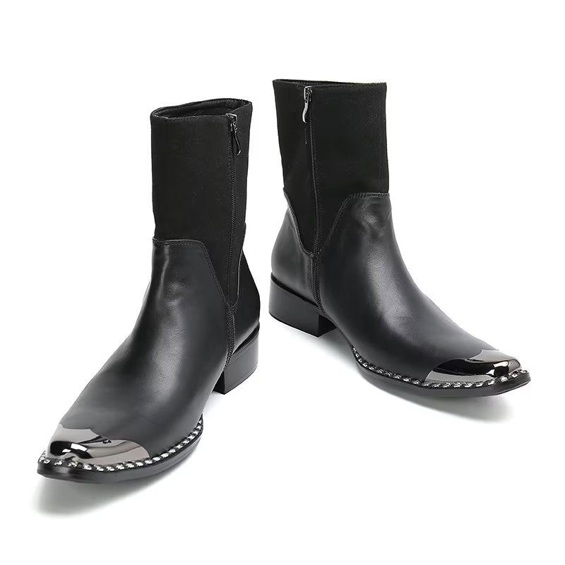 Botas Masculinas Sociais Elegantes - Preto