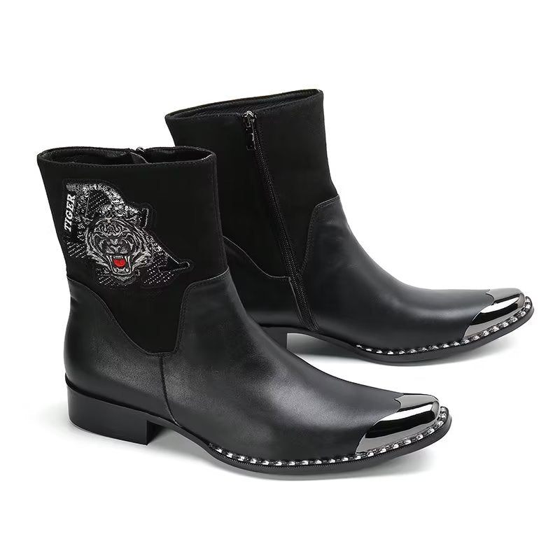 Botas Masculinas Sociais Elegantes - Preto