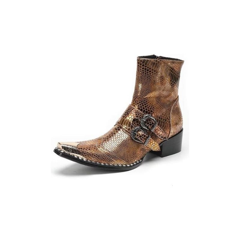 Botas Masculinas Sociais Elegantes - Ouro 1