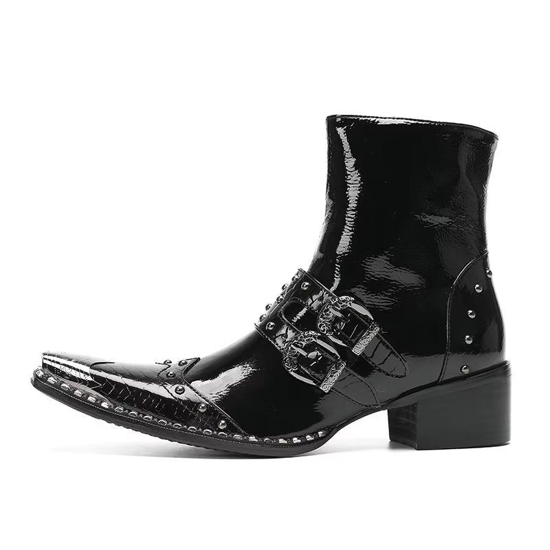 Botas Masculinas Sociais Elegantes - Preto