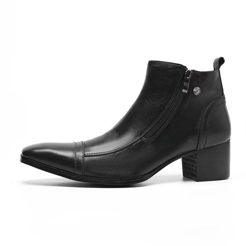 Botas Masculinas Sociais Elegantes - Preto