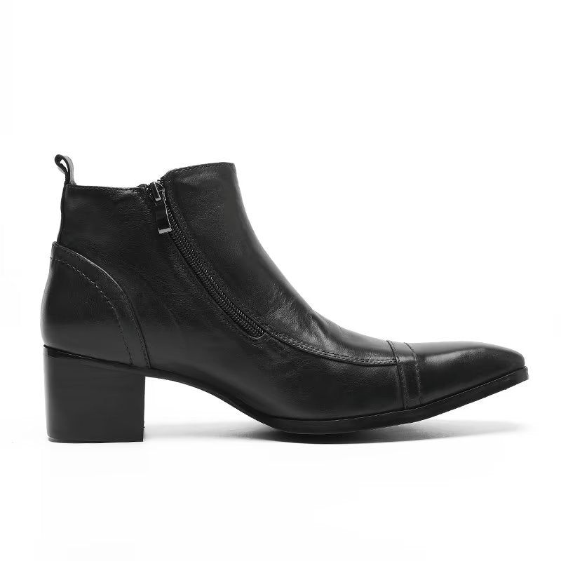 Botas Masculinas Sociais Elegantes - Preto