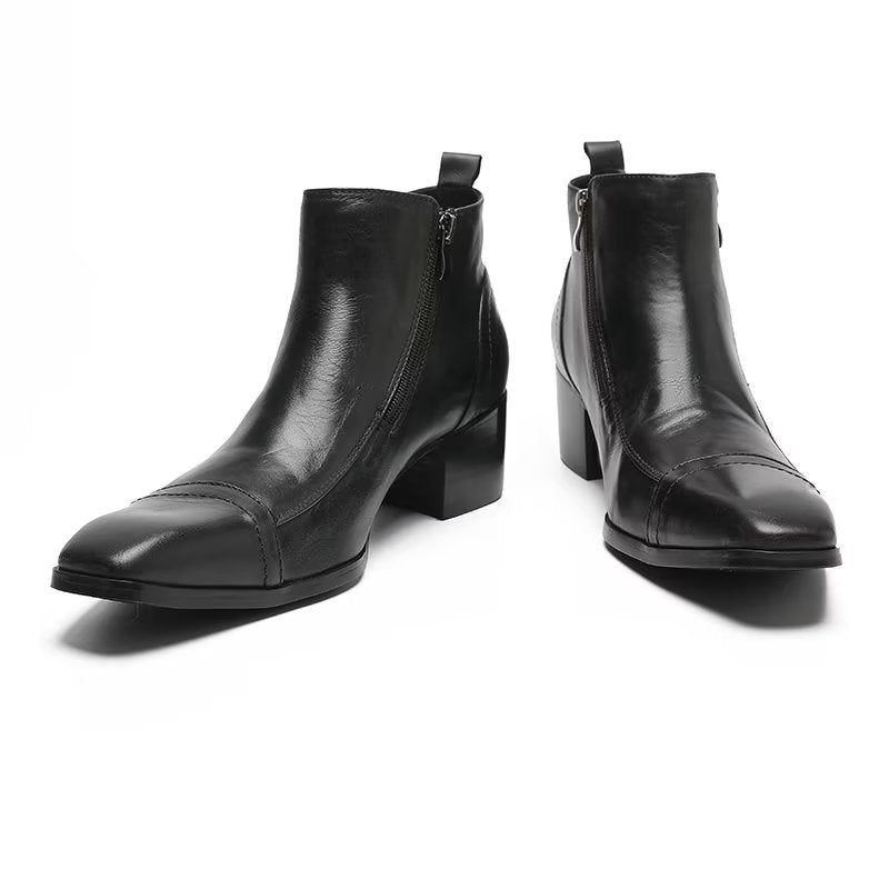 Botas Masculinas Sociais Elegantes - Preto