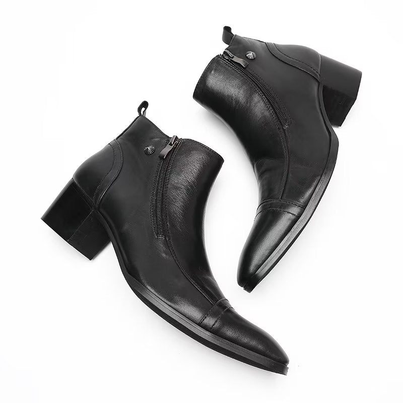 Botas Masculinas Sociais Elegantes - Preto