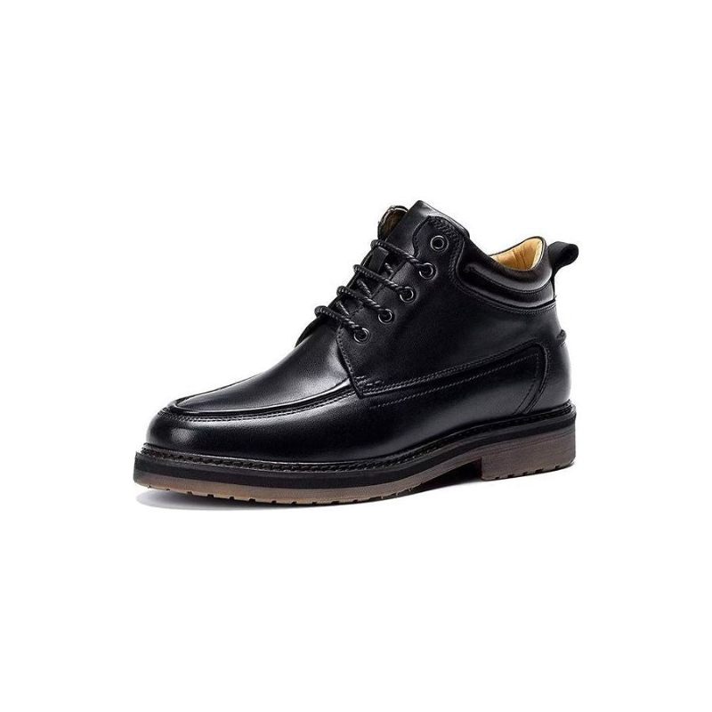 Botas Masculinas Sociais Opulentas Com Forro Pele - Preto