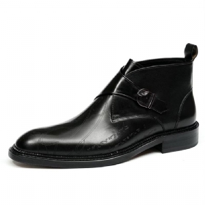 Botas Masculinas Sofisticadas Com Fivela