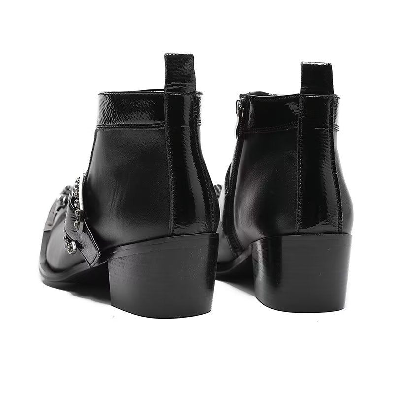 Botas Masculinas Sofisticadas Tornozelo - Preto