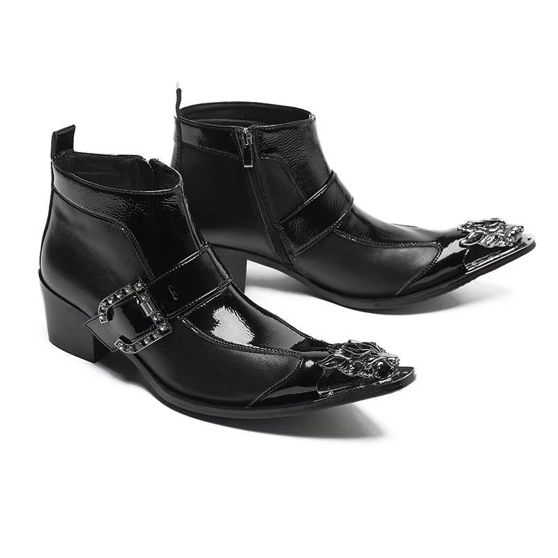 Botas Masculinas Sofisticadas Tornozelo - Preto