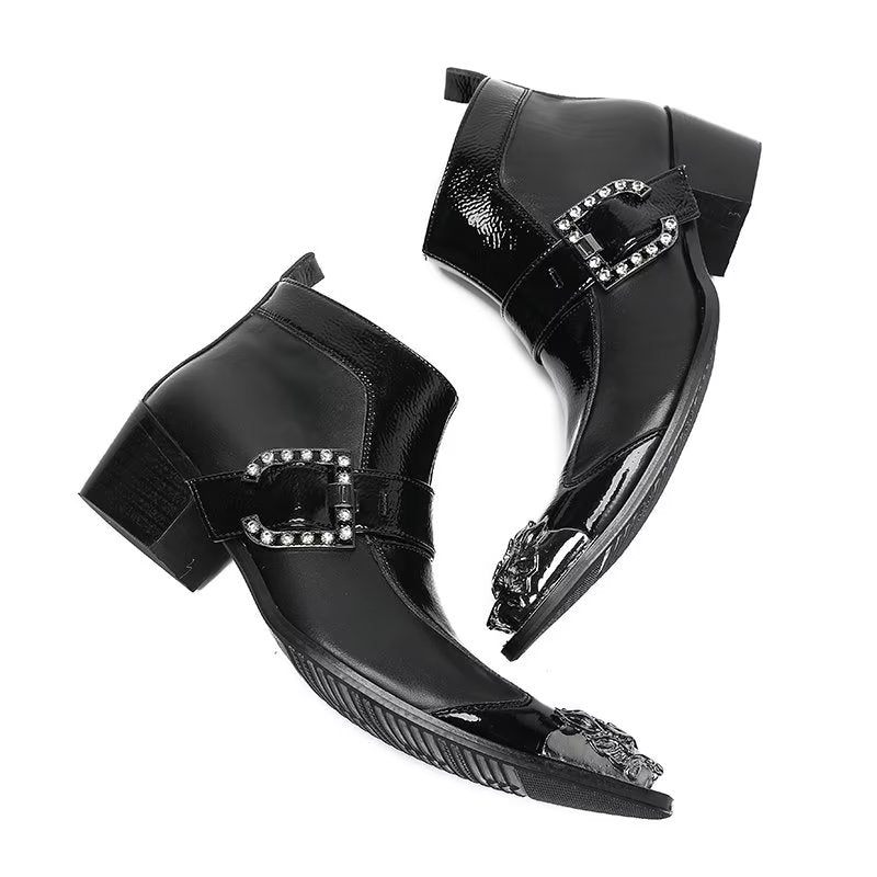 Botas Masculinas Sofisticadas Tornozelo - Preto