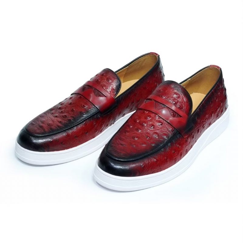 Calçados Casuais Masculinos Crocodilo Casuals - Vermelho