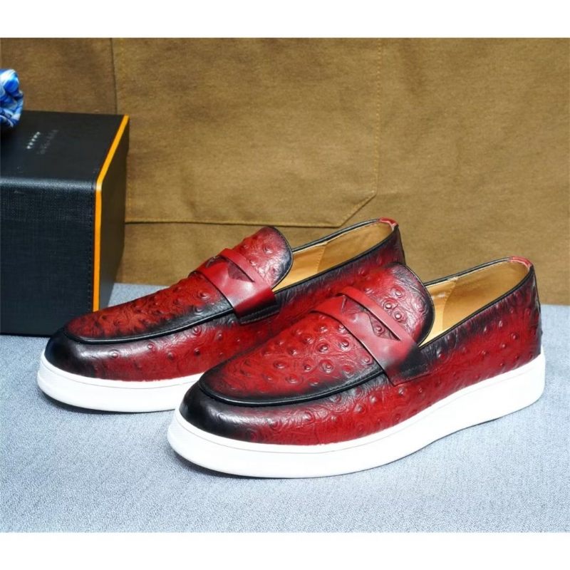 Calçados Casuais Masculinos Crocodilo Casuals - Vermelho