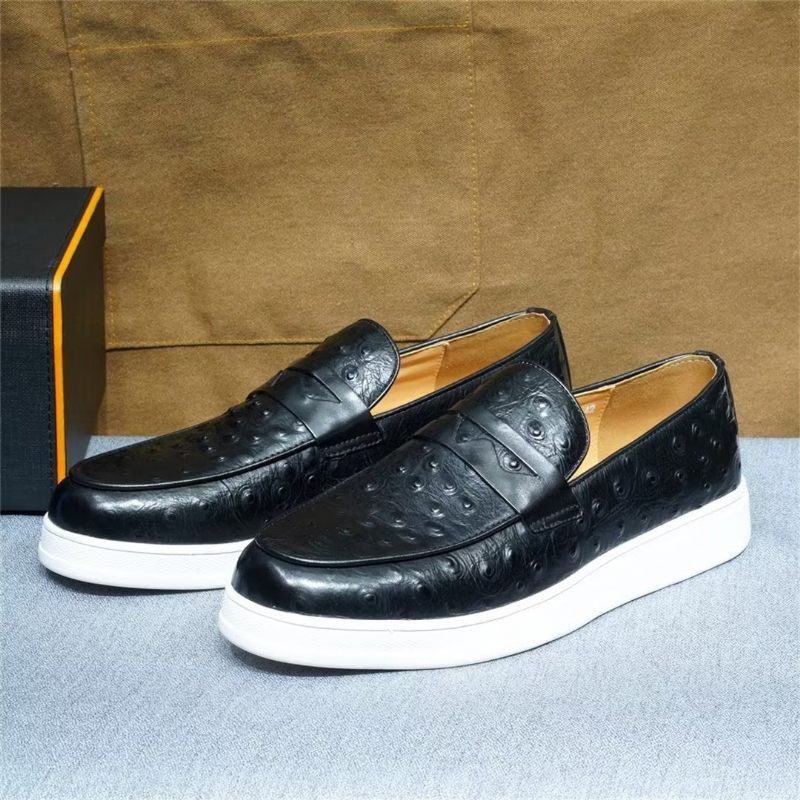 Calçados Casuais Masculinos Crocodilo Casuals - Preto