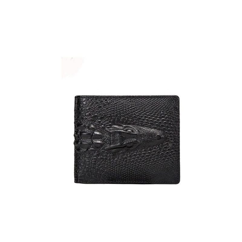 Carteiras Masculinas Requintadas Bolsa Moedas Vintage Couro Crocodilo