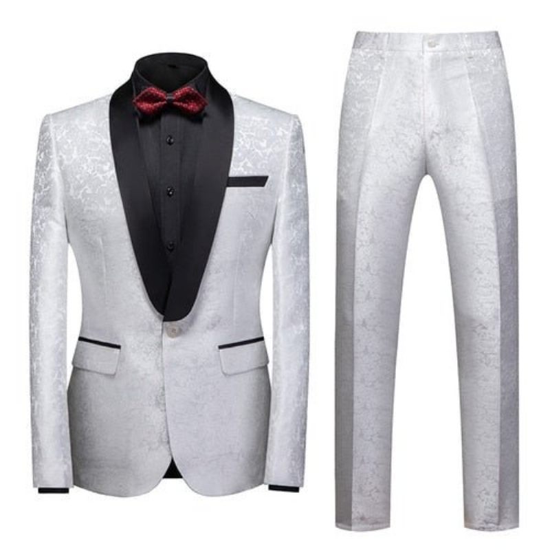 Conjunto Terno Formal Luxo Masculino - Branco