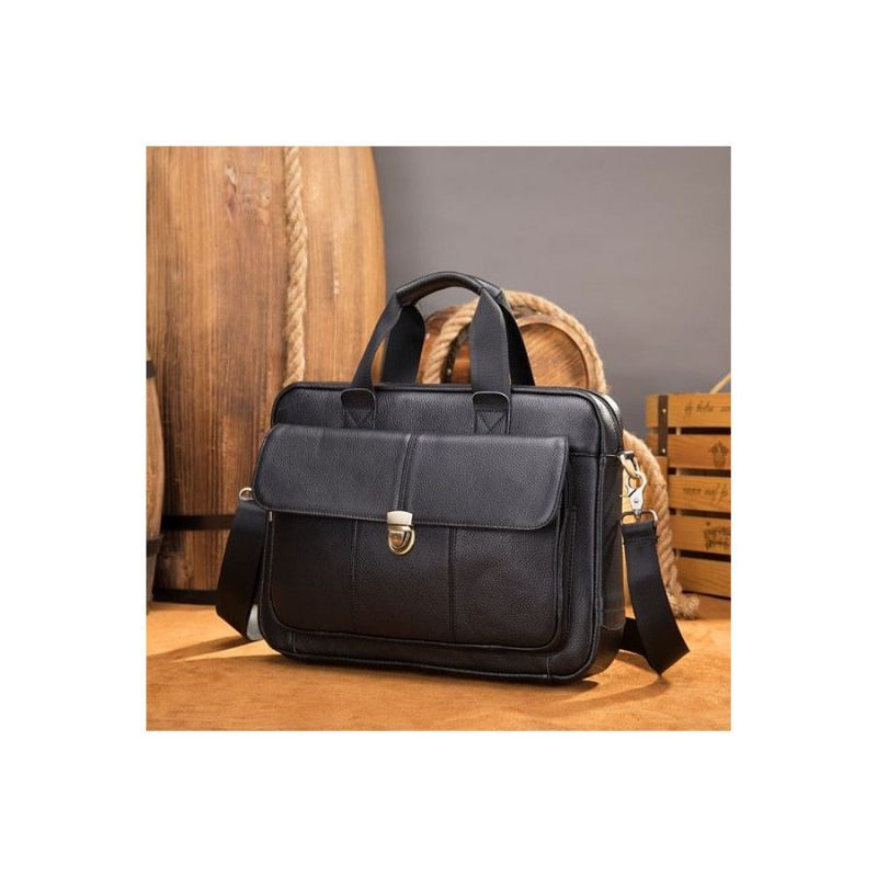 Maleta Masculina Para Laptop Bolsa Ombro - Preto