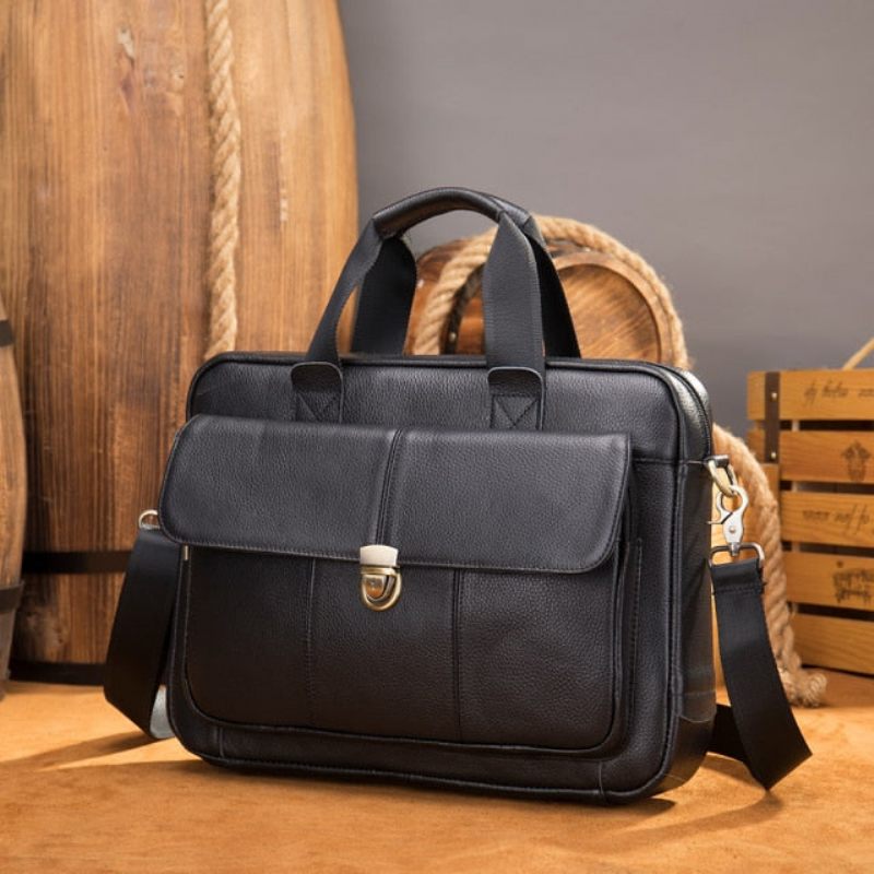 Maleta Masculina Para Laptop Bolsa Ombro - Preto