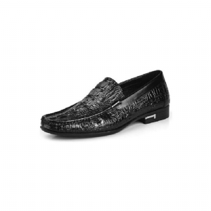 Mocassins Masculinos Allilux Couro Exótico Slip On Casuais