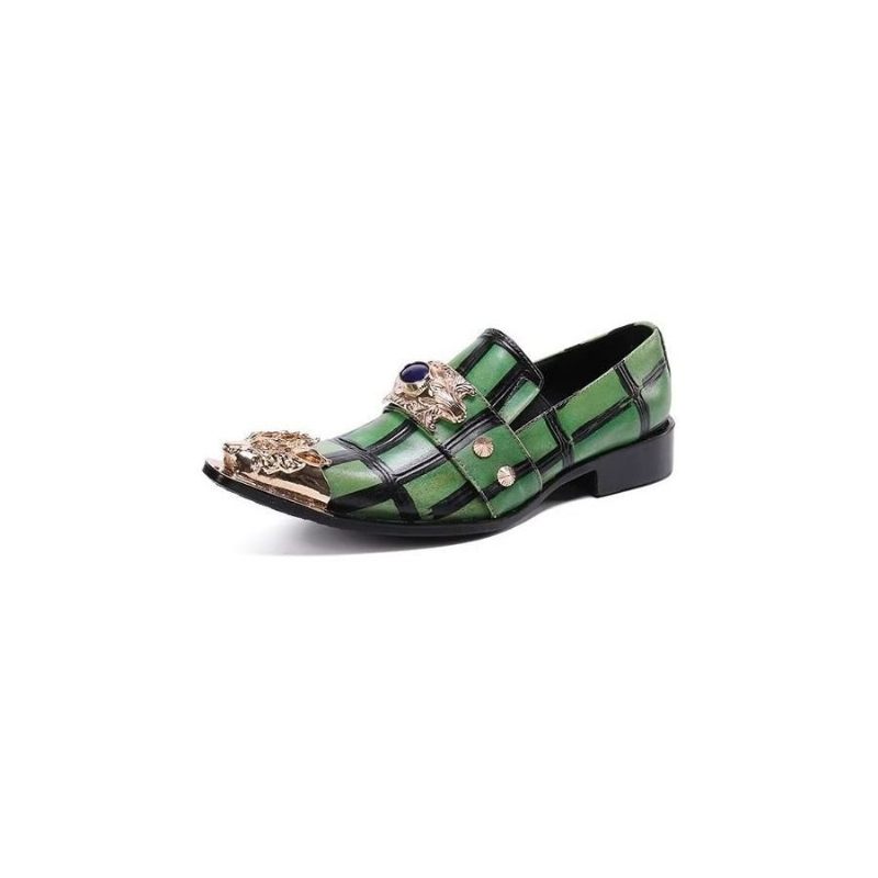 Mocassins Masculinos Couro - Verde