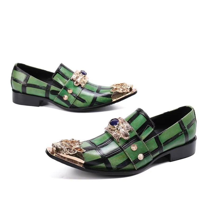 Mocassins Masculinos Couro - Verde