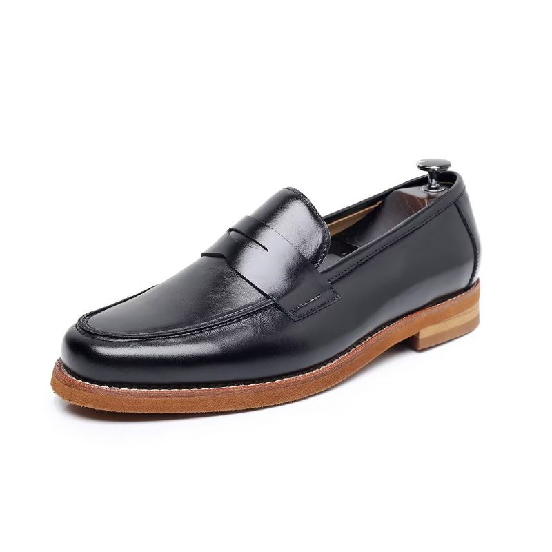 Mocassins Masculinos Couro - Preto