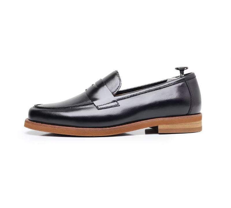 Mocassins Masculinos Couro - Preto