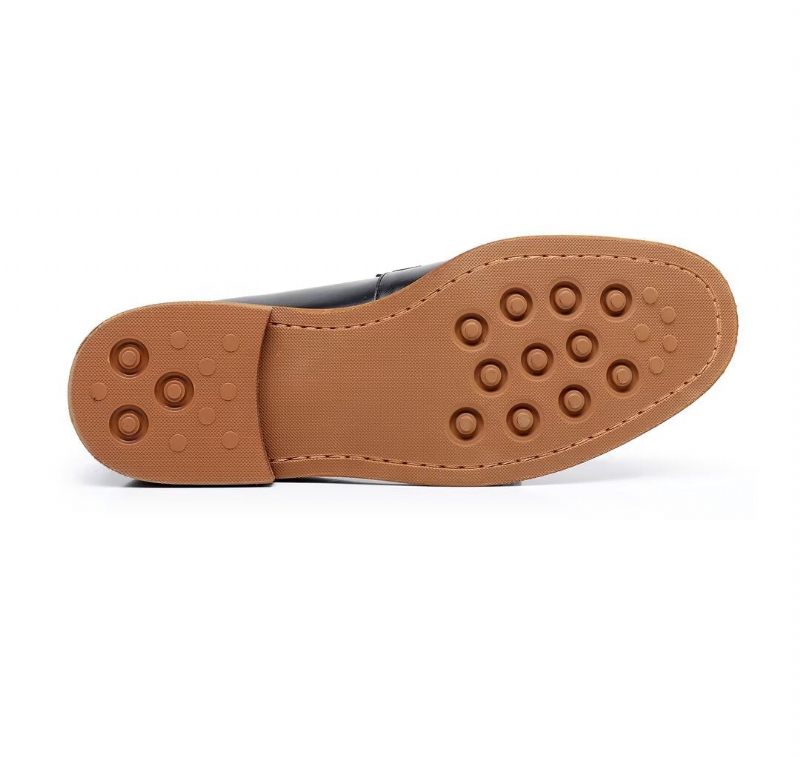 Mocassins Masculinos Couro - Preto