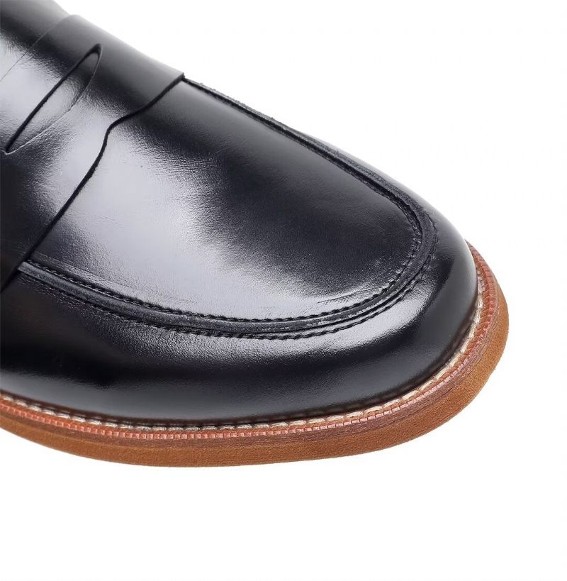 Mocassins Masculinos Couro - Preto