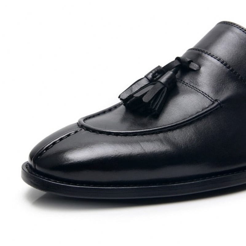 Mocassins Masculinos Couro Exótico Oxford - Preto