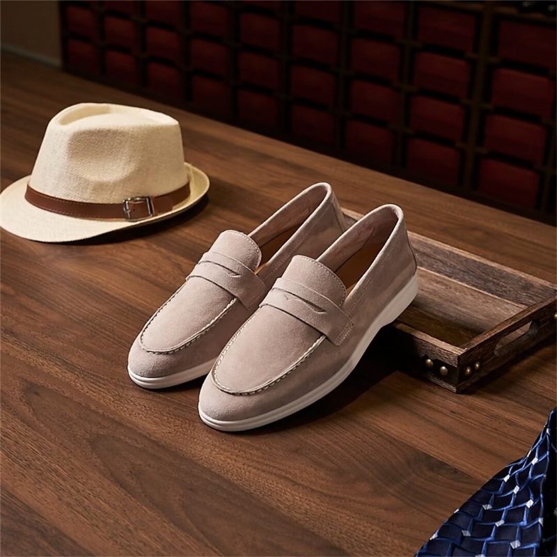 Mocassins Masculinos Couro Premium - Café