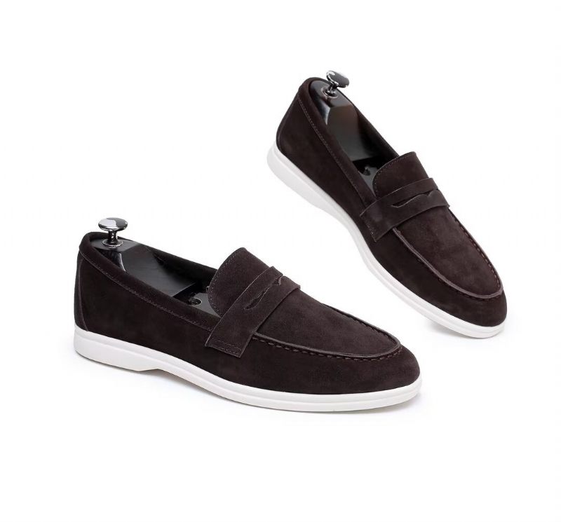 Mocassins Masculinos Couro Premium - Café