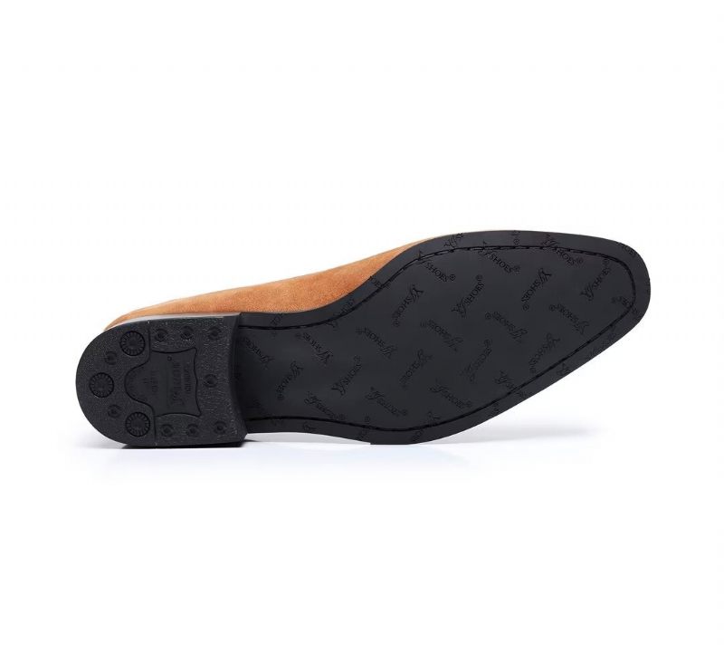 Mocassins Masculinos Couro Vaca - Camelo