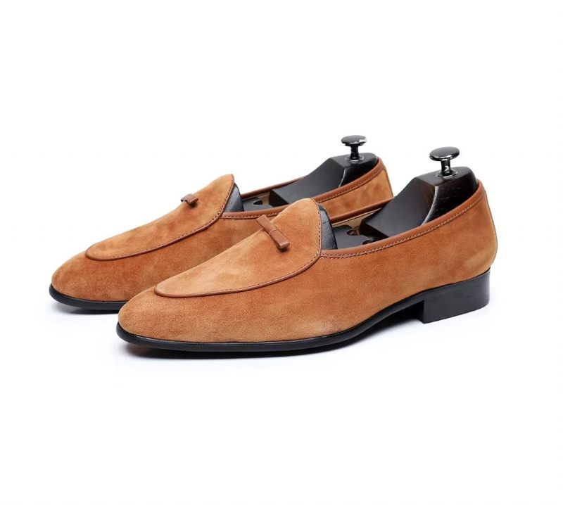 Mocassins Masculinos Couro Vaca - Camelo