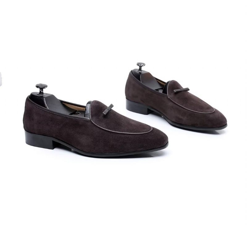 Mocassins Masculinos Couro Vaca - Camelo